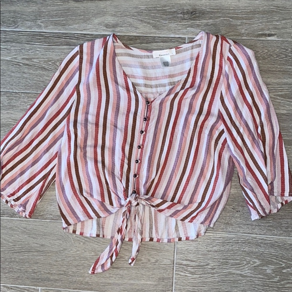 Striped crop top